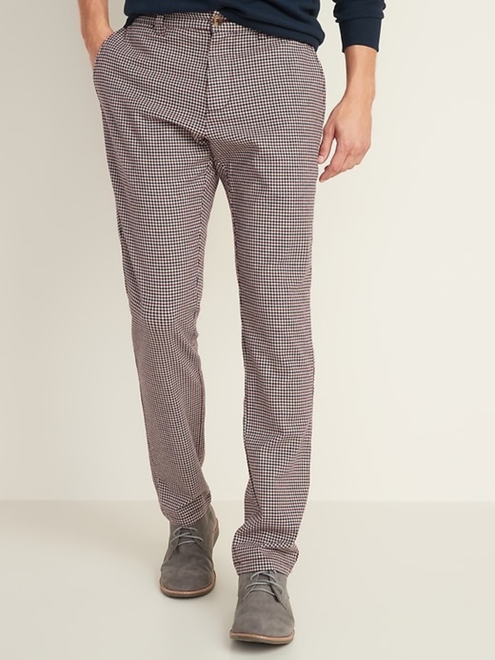 Old Navy Ultimate Slim Built-In Flex Plaid Gingham Pants Men’s 34x38 Gently Used